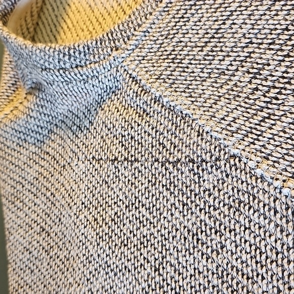 Eileen Fisher 100% Organic Cotton Pop Over Sweater. Medium. Gray White‎ Tween. - Picture 9 of 9